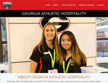 Tablet Screenshot of georgiaathletichospitality.com